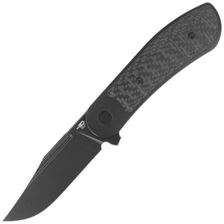 Bestech Vestige Knife Black Titanium/Carbon Fiber, Black Stonewashed MagnaCut by Justin Lundquist (BT2411D)