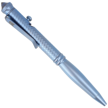 Bestechman Scribe Blue Titanium Pen with Glass Breaker and Carabiner (BM17B)