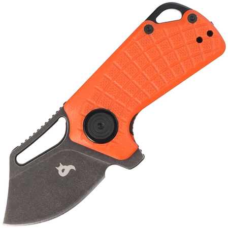 BlackFox Puck Orange G10, Black Stone Washed D2 by Grigorii Matveev knife (BF-761 OR)