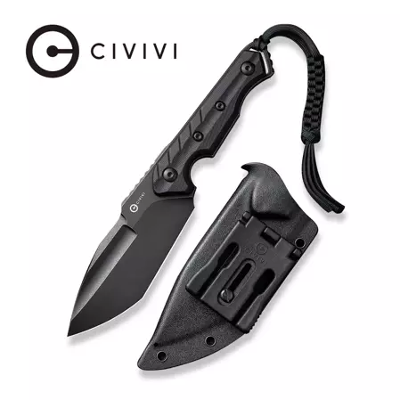 Civivi Knife Maxwell Black G10, Black Stonewashed D2 by Maciej Torbe (C21040-1)