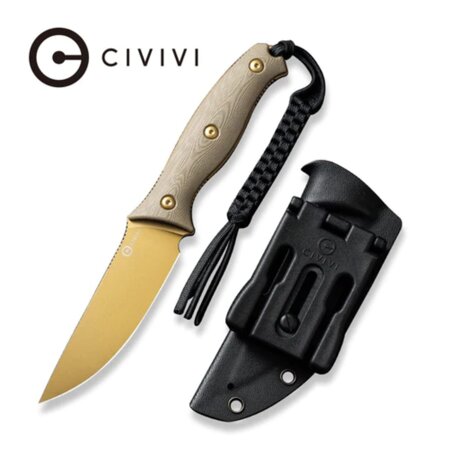 Civivi Knife Stormridge Tan G10, Desert Tan Stonewashed Nitro-V (C23041-2)