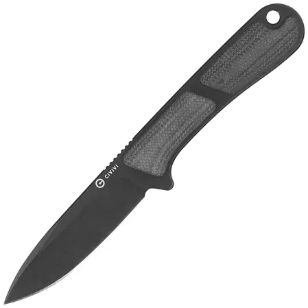 Civivi Mini Elementum Fixed Neck Knife Black G10, Black Nitro-V (C23010-1)