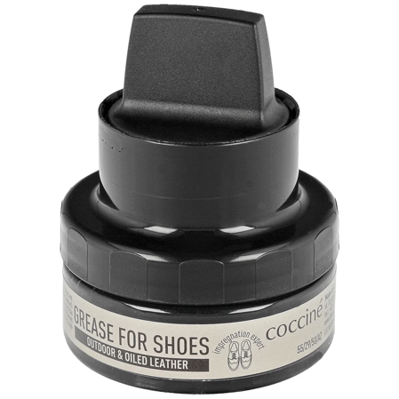 Coccine Premium Grease for Shoes, Black 50 ml