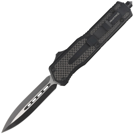 Dulotec OTF Knife Aluminium / Carbon Fiber, Two-Tone Finish 3Cr13MoV (K184A)