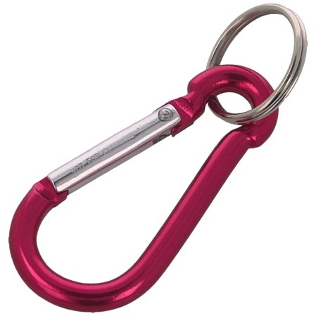 FOX 6 Aluminium Spring Clip Hook Carabiner, Purple