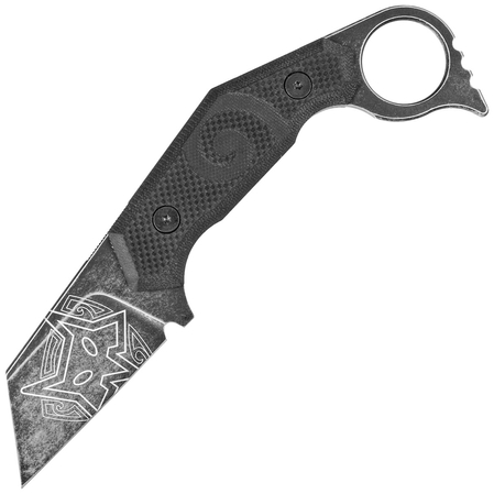 FOX Toa Karambit Black G10, Black Idroglider N690Co by Jared Wihongi knife (FX-652)