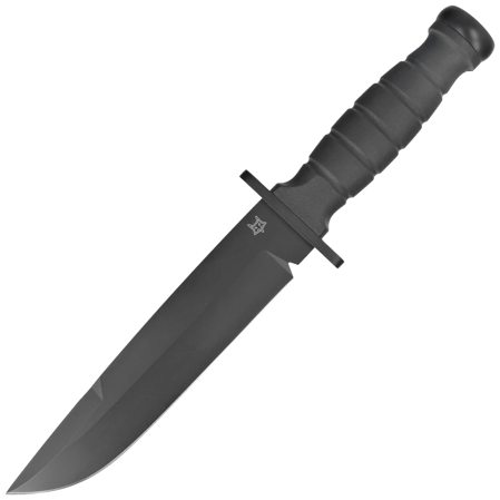 Fox Defender Black FRN, Black Top Shield N690Co Knife (FX-689B)