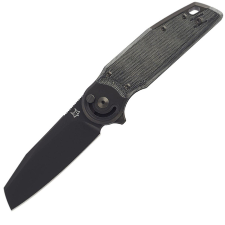 Fox Metamorphosis Black Micarta Knife, Black PVD M390 (FX-556-A2)