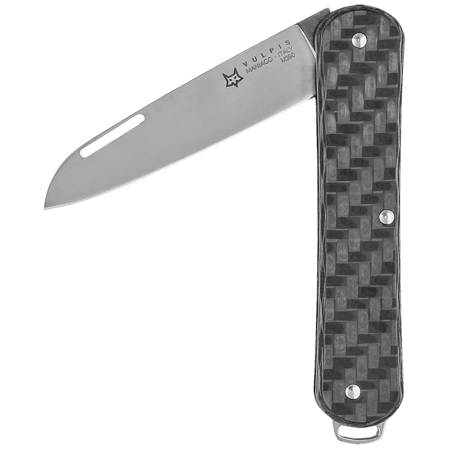 Fox Vulpis Carbon Fiber 3K, Polished M390 Pocket Knife (FX-VP130 CF)