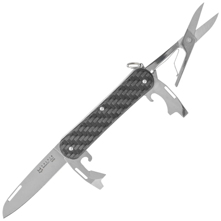 Fox Vulpis F4 Carbon Fiber 3K, Polished M390 Pocket Knife (FX-VP130-F4 CF)