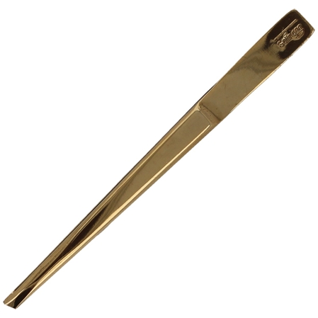 Herbertz Solingen Bent / Curved, Gilded 75mm (218G CU 3) Tweezers