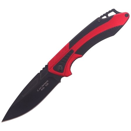 Herbertz Solingen Black / Red Aluminium, Black Blade (576812)