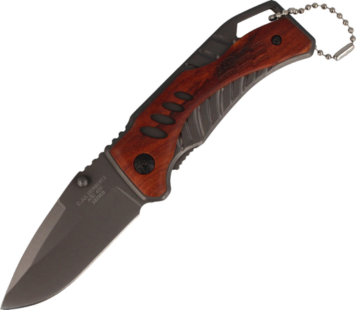 Herbertz Solingen Cocobolo Wood, Titanium Coated knife (582909)