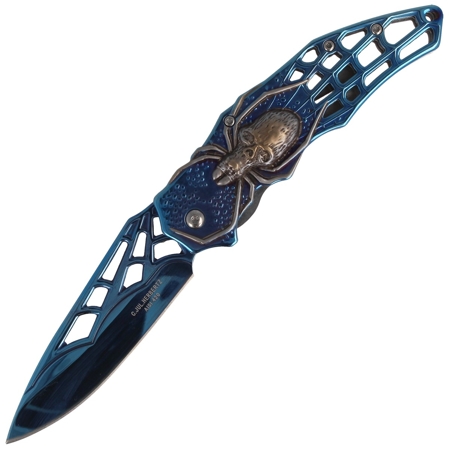 Herbertz Solingen RainBlue knife 3D pattern, Spider 90mm (44097 - 586412)