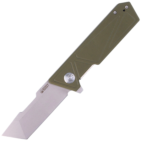 Kubey Knife Avenger Outdoor Green G10, Bead Blasted D2 (KU104B)