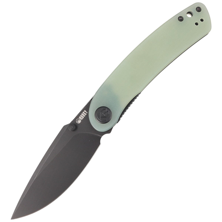 Kubey Knife Momentum Jade G10, Dark Stonewashed AUS-10 by Sherif Manganas (KU344J)