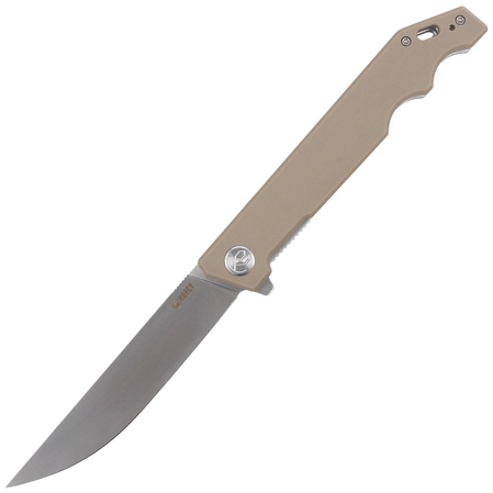 Kubey Knife Pylades Tan G10, Satin AUS-10 (KU253E)