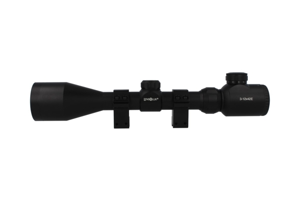 Lensolux Rifle Scope 3-12x42E, reticle 4 Red Dot illuminated (19311)