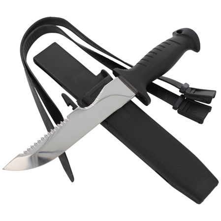 MAC Coltellerie Squalo 18 Black Diving Knife 180mm