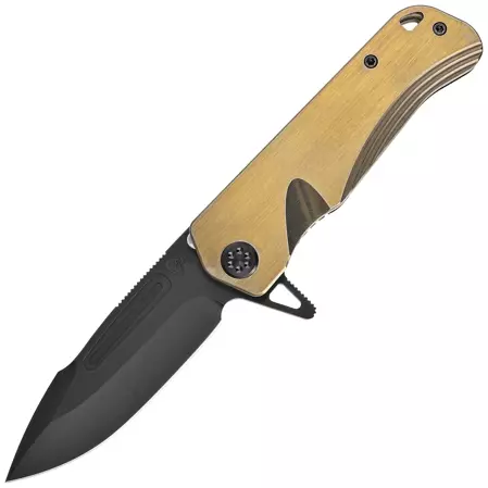 Medford Knife Proxima Bronze/PVD Black Titanium, Black PVD S45VN by Greg Medford