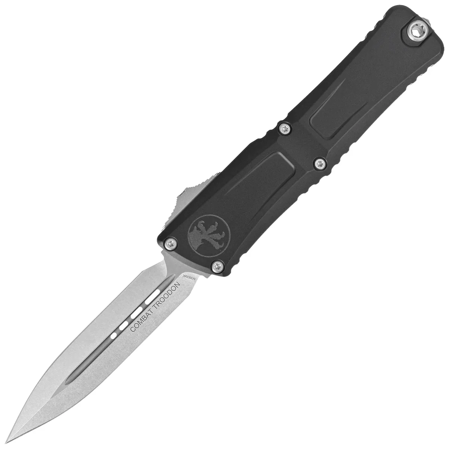 Microtech Combat Troodon D/E Gen III OTF Knife Black Aluminum, Stonewashed M390MK by Tony Marfione (1142-10)