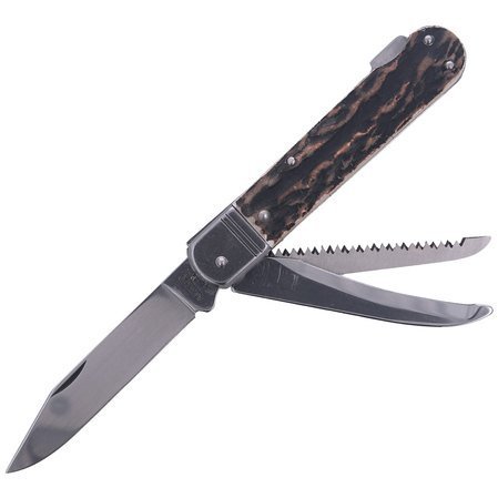 Mikov Fixir Hunting Folding Knife, Imit. Dear Stag (232-XH-3 KP)