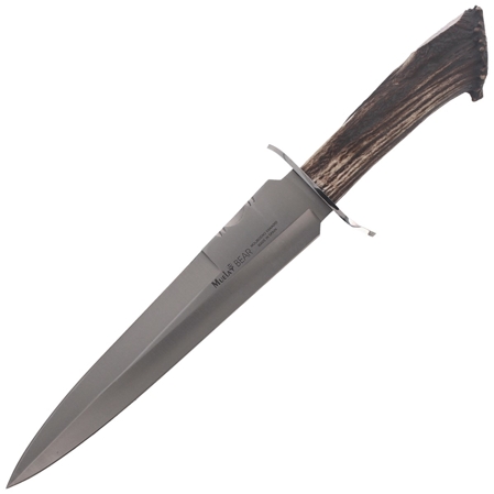 Muela Bear-24S Remate Crown Stag Knife, Satin X50CrMoV15