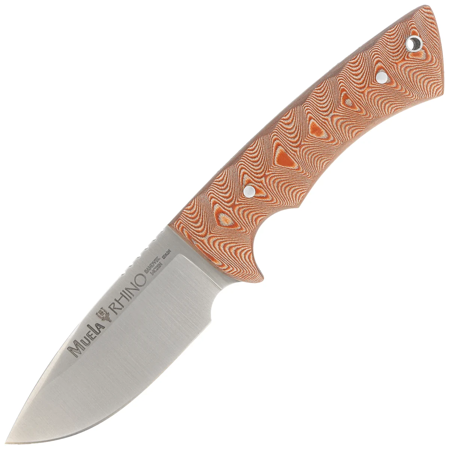 Muela Rhino-10SC.C Brown Canvas Micarta, Satin X50CrMoV15 knife