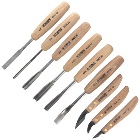 Narex Standard Carving Chisels Set in Wooden Box 9pcs (8948 13)