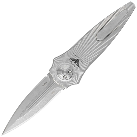 Paragon Warlock Tapered StarBurst Gray Titanium, Satin CPN S35VN (TITAN-WAR-TSB-S-DE)