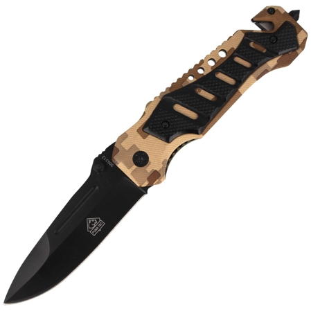 Puma Solingen Rescue Folder Camo Aluminium, Black Coated (306312)