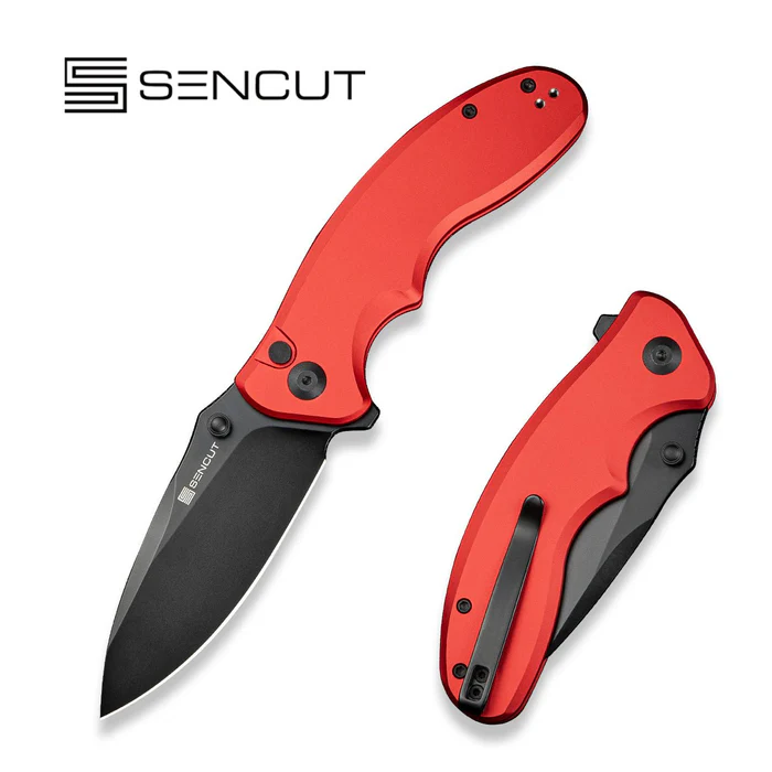 Sencut Cybrix Red Aluminum Red, Black 9Cr18MoV (S23098A-3)