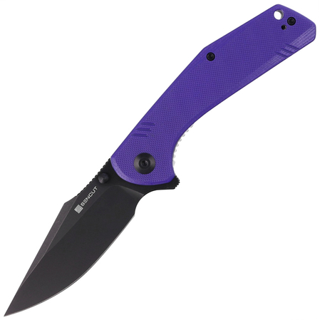 Sencut Knife Actium Purple G10, Black Stonewashed D2 (SA02D)