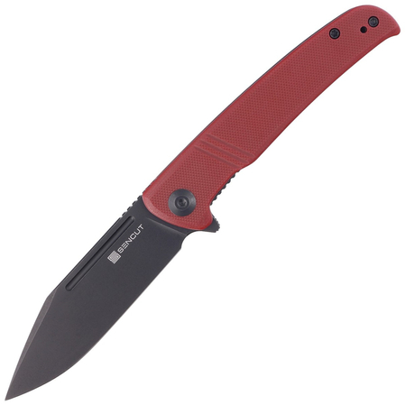 Sencut Knife Brazoria Burgundy G10, Black Stonewashed D2 (SA12C)