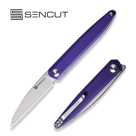 Sencut Knife Jubil Purple G10, Stonewashed D2 (S20029-1)