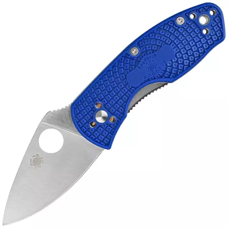 Spyderco Ambitious Lightweight Blue FRN, Satin Plain CPM S35VN (C148PBL)