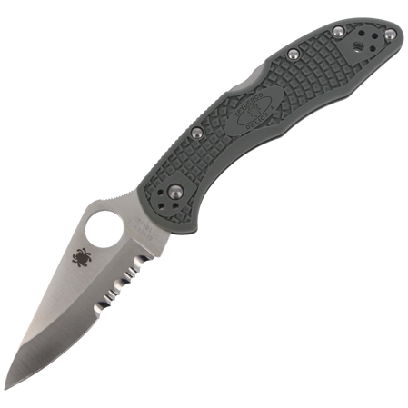 Spyderco Delica 4 FRN Foliage Green CombinationEdge Knife (C11PSFG)