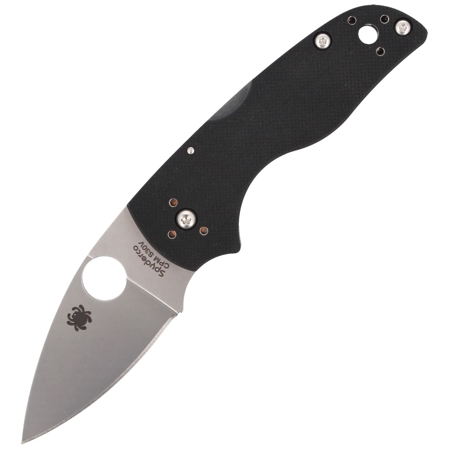 Spyderco Lil' Native G-10 Black Mid Back Lock PlainEdge Knife (C230MBGP)