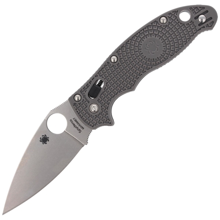 Spyderco Manix 2 Lightweight Gray Maxamet PlainEdge Knife (C101PGY2)