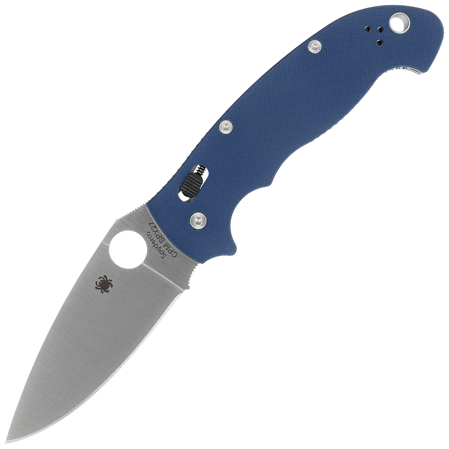 Spyderco Manix 2 XL Knife Cobalt Blue, Satin CPM SPY27 by Eric Glesser (C95GPCBL2)