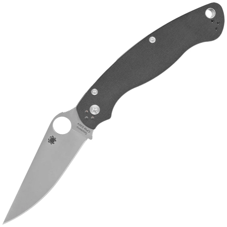 Spyderco Military 2 Knife Black G10, Satin CPM S30V by Sal, Eric Glesser (C36G2)