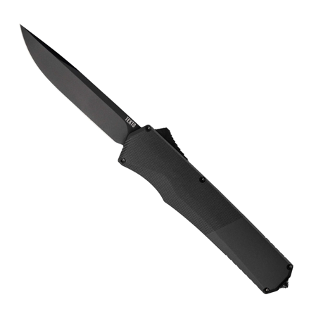 Tekto A5 Spry D/P OTF Knife Black Aluminum, Black CPM S35VN