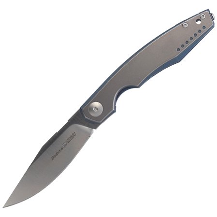 Viper Belone Blue/Gray Titanium, Satin M390 by Jesper Voxnaes Knife (V5970BLTI)