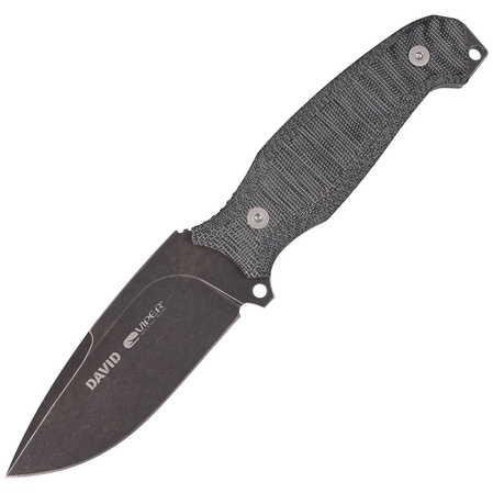 Viper Knife David Evolution Black Canvas Micarta, DSW by Rumici (VT4002ECB)