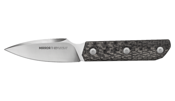 Viper Mirror 1 Carbon Fiber, Satin M390 by Igor Bortolussi knife (VT4058FC)