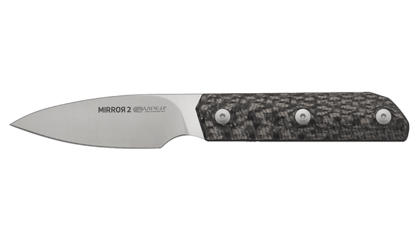 Viper Mirror2 Carbon Fiber, Satin M390 by Igor Bortolussi Knife (VT4062CF)