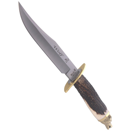 Muela Deer Stag Knife, Satin 1.4116 Gift Box (WOLF-16A)