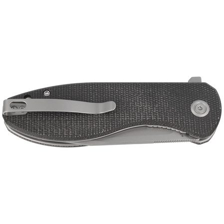 Nóż składany Kubey Knife Master Chief Black Micarta, Bead Blast AUS-10 by Keanu Alfaro (KU358H)