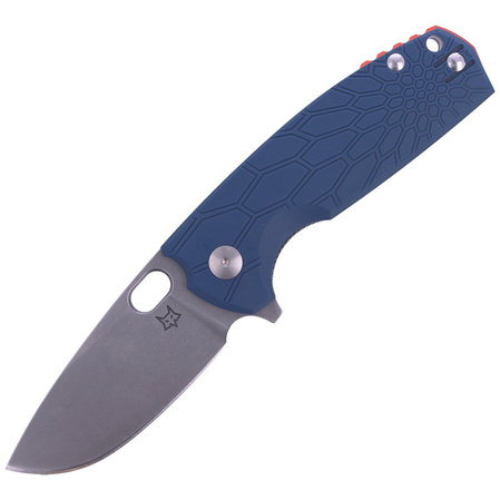 Fox Core FRN Blue Knife, Stonewashed N690 by Jesper Voxnaes (FX-604 BL)