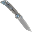 Nóż składany Spartan Blades Harsey Folder Special Edition King Tut Bronze Titanium, Blue HW, Stonewashed MagnaCut by William W. Harsey Jr. (SF5KTUT)
